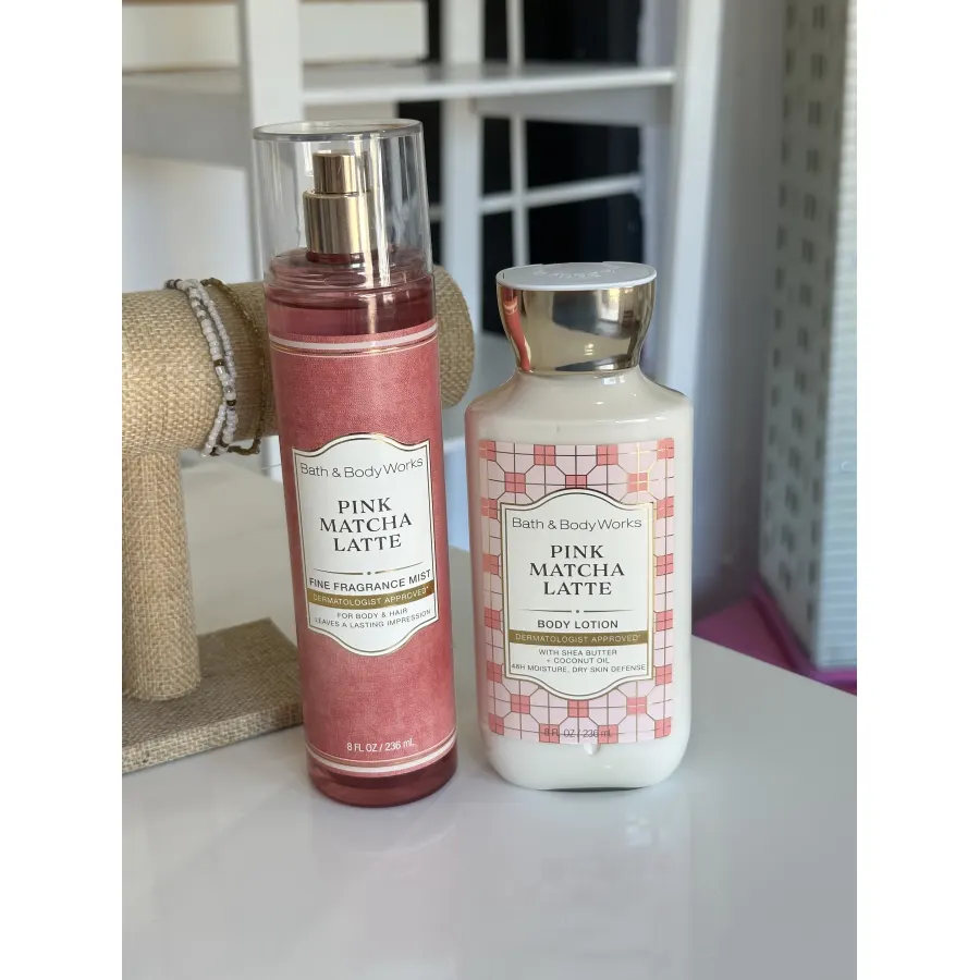Dúo perfume y crema pink matcha latte