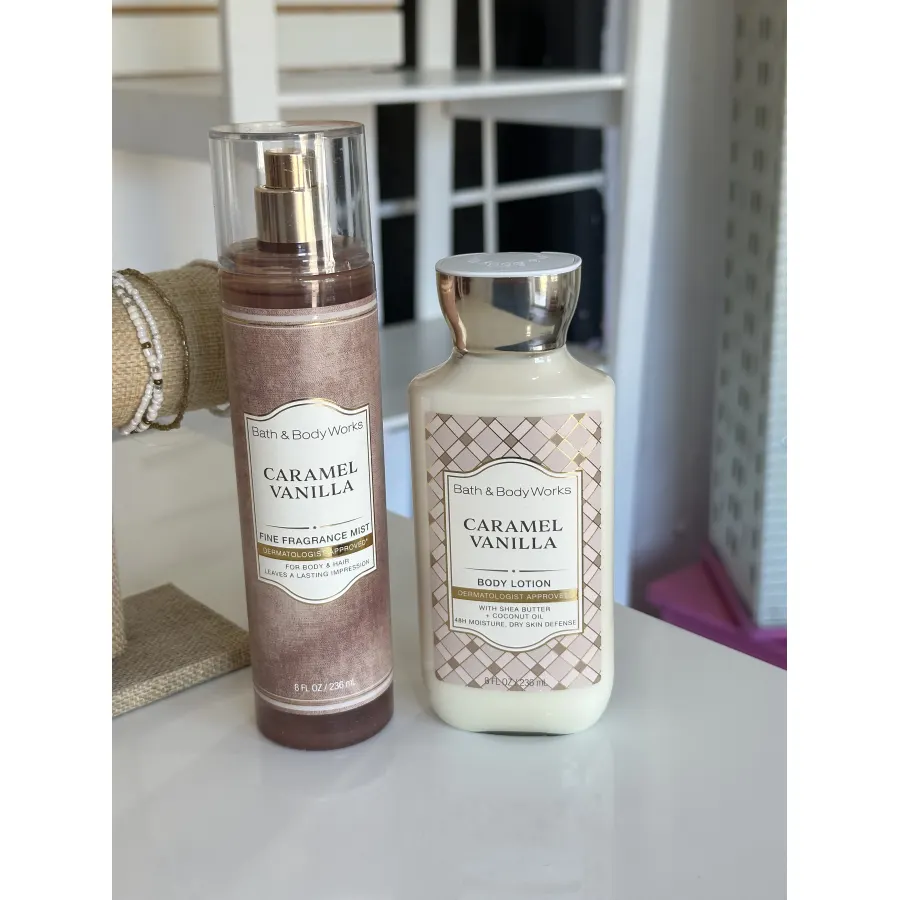 duo perfume y crema caramel vanilla