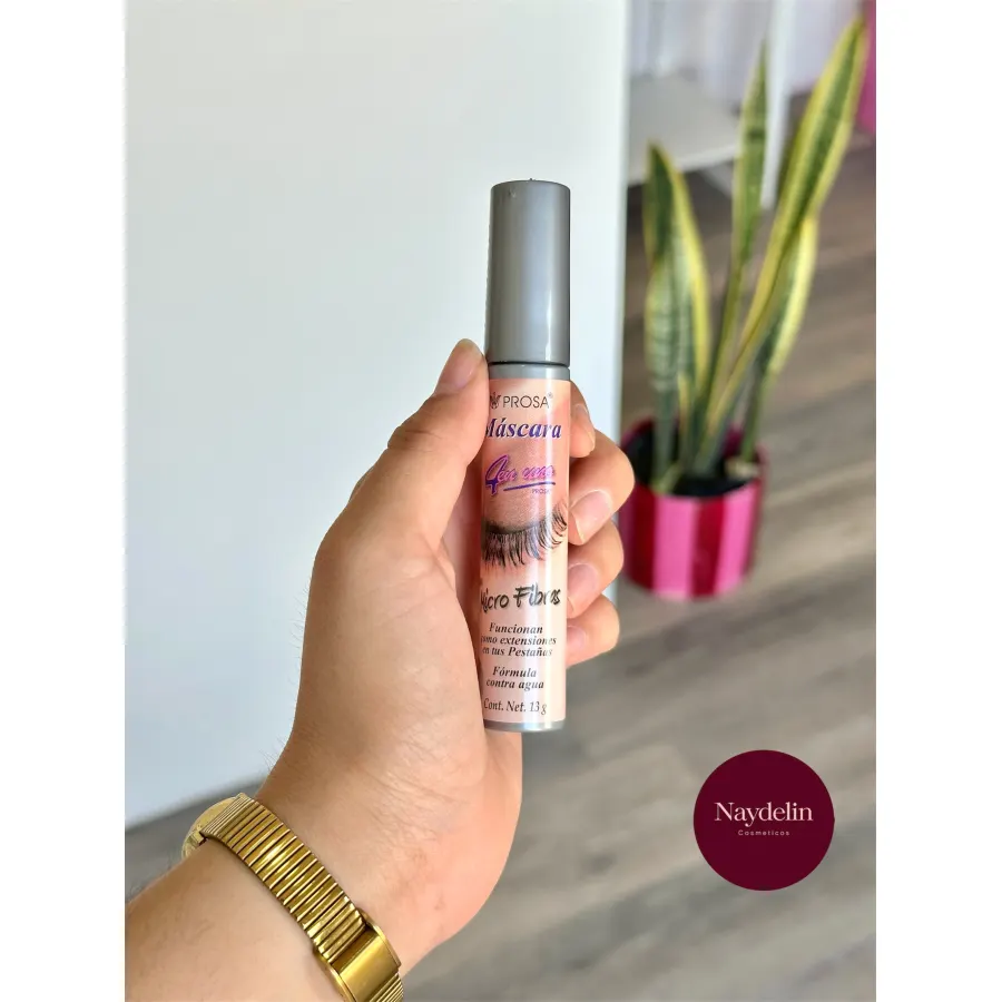 Rímel prosa micro fibras tapa gris