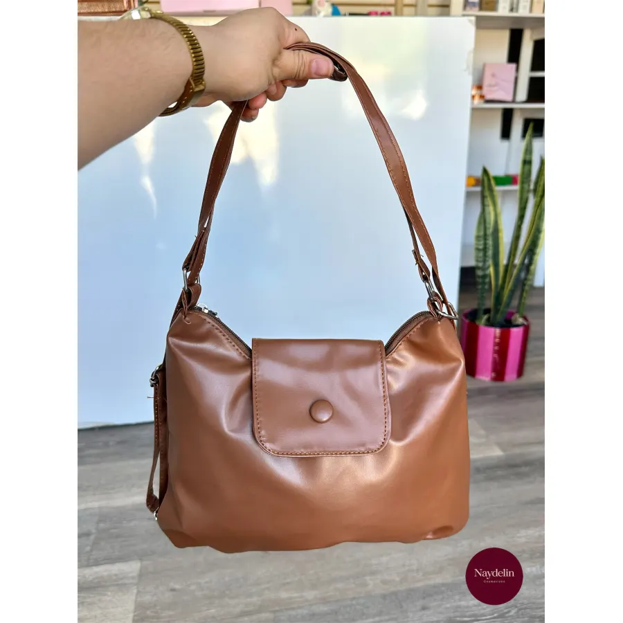 Bolsa-mochila color cafe